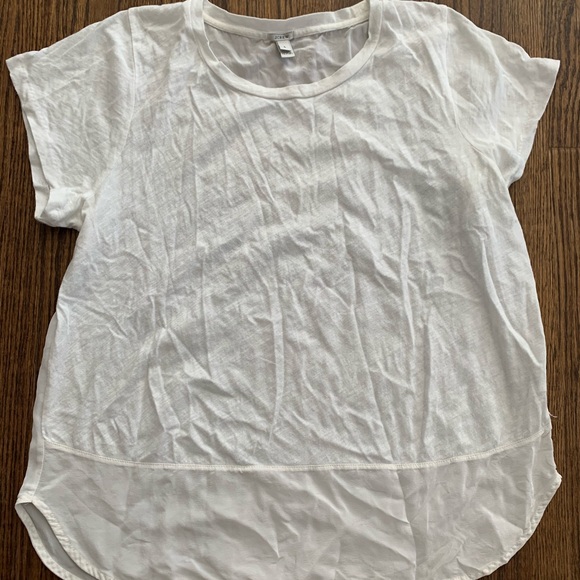 JCrew Cotton/Silk T-Shirt - Picture 1 of 3
